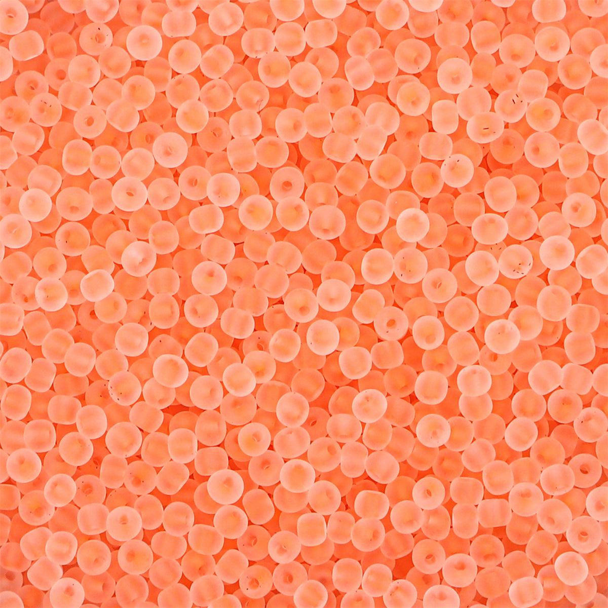Transparent Frosted Seed Glass Beads 2mm with 1mm Hole 660pcs 38