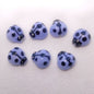 Colorful Ladybug Ceramic Beads 14mm Hand Painted Glazed 10pcs 11