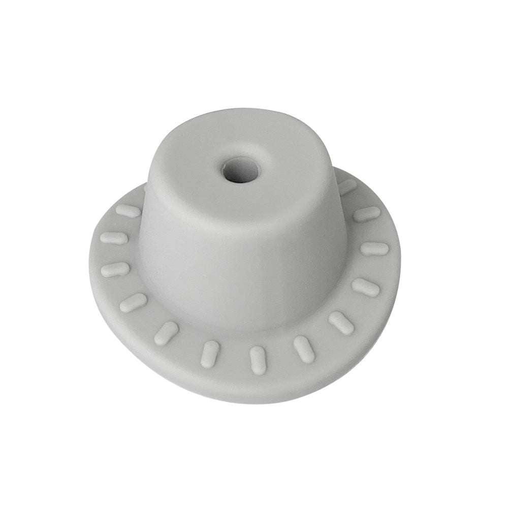 Silicone Focal Beads Hats Raised Dash Brim Detail 20pcs 12