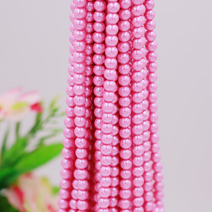 Pearl Glass Beads 8mm Imitation Lustrous Pastel Mixed 1000pcs 8