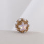 Embellished Star Clay Beads 18mm Pearl Rhinestone Bubblegum 10pcs 13
