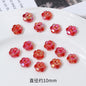 Transparent Faceted Plum Acrylic Beads 10mm Colorful Assorted 50pcs 12