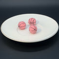 Sports Bubblegum Beads 20mm Basketball Pattern Acrylic 25pcs 6