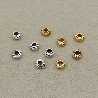 Alloy Flower Spacer Beads 6mm Tibetan Style 100pcs 7