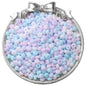 Frosted Abacus Glass Beads 3x6mm Pastel Matte Finish 70pcs 27