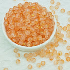 Frosted Round Glass Beads 6mm Colorful Speckled Matte Finish 50pcs 41