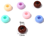 Acrylic Flat Round Spacer Beads 13mm Macaron Colored 680pcs 3