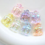 UV Plating Money Bag Acrylic Beads 22mm Translucent Pastel 20pcs