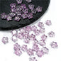 Small Star Czech Glass Beads 8mm Translucent Gold Flecked 50pcs 34