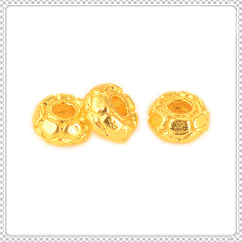 Alloy Spiral Patterned Tibetan Spacer Beads 4mm 100pcs 4