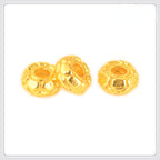 Alloy Spiral Patterned Tibetan Spacer Beads 4mm 100pcs 4