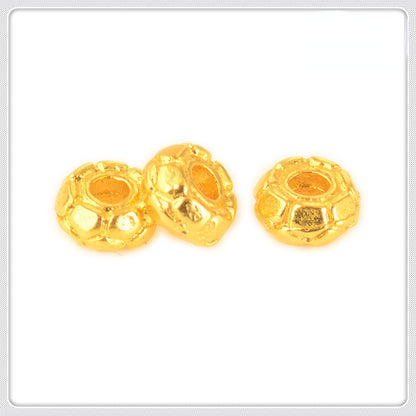 Alloy Spiral Patterned Tibetan Spacer Beads 4mm 100pcs 4