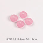 Acrylic Round Spacer Beads 8mm Matte Transparent Jelly Color 200pcs 5