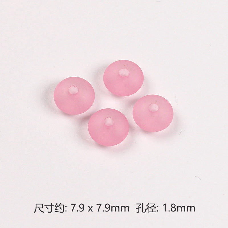 Acrylic Round Spacer Beads 8mm Matte Transparent Jelly Color 200pcs 5