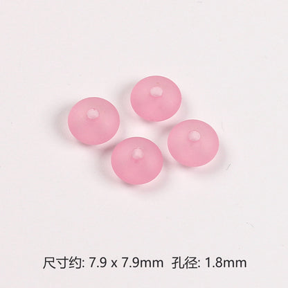 Acrylic Round Spacer Beads 8mm Matte Transparent Jelly Color 200pcs 5
