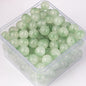 Crackle Round Glass Beads 10mm Dual Color Gradient Mix 50pcs 9