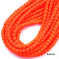 Cylindrical Clay Beads 6mm Colorful Polymer 62pcs 16