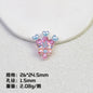 Glitter Crown Lollipop Resin Beads 26mm Transparent Pastel Colors 10pcs 6