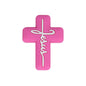 Silicone Focal Beads Jesus Cross Black White Script Text 20pcs 6