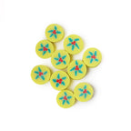 Flat Clay Beads 10mm Christmas Holly Fruit Polymer 100pcs 4