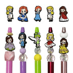 Silicone Focal Beads Genie Cartoon Princess Character Set 20pcs 5