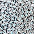 Halloween Mummy Clay Beads 10mm Polymer Cute Character 100pcs