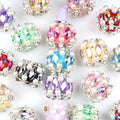 Fancy Radiant Rhinestone Beads 23mm Acrylic Chunky 5pcs