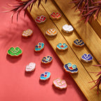 Cloud Metal Beads 14*9 12*8 10*6mm Enamel Alloy 100pcs 2