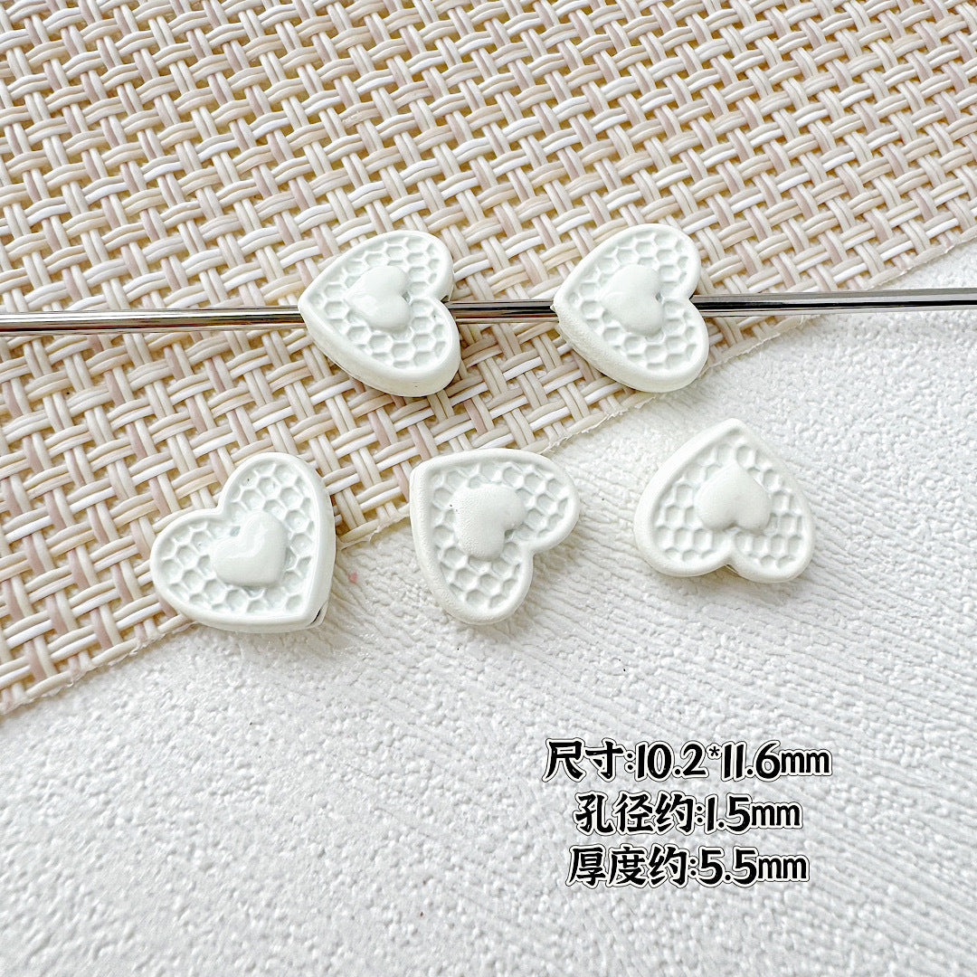 Butterfly Painted Metal Beads Decorative Alloy 10pcs 17