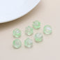 Czech Glass Beads Ribbed Vintage Style 8mm Transparent Pastel 10pcs 11