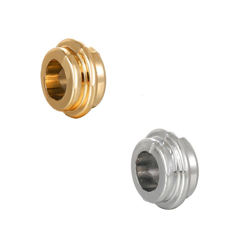 Alloy Barrel Spacer Beads 9mm Large Hole Zinc 10pcs 5