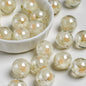Sweet Bow Inside Resin Round Acrylic Beads 16mm 10pcs 9