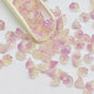 Campanula Flower Glass Beads 7x12mm Frosted Glossy Pastel 50pcs 24