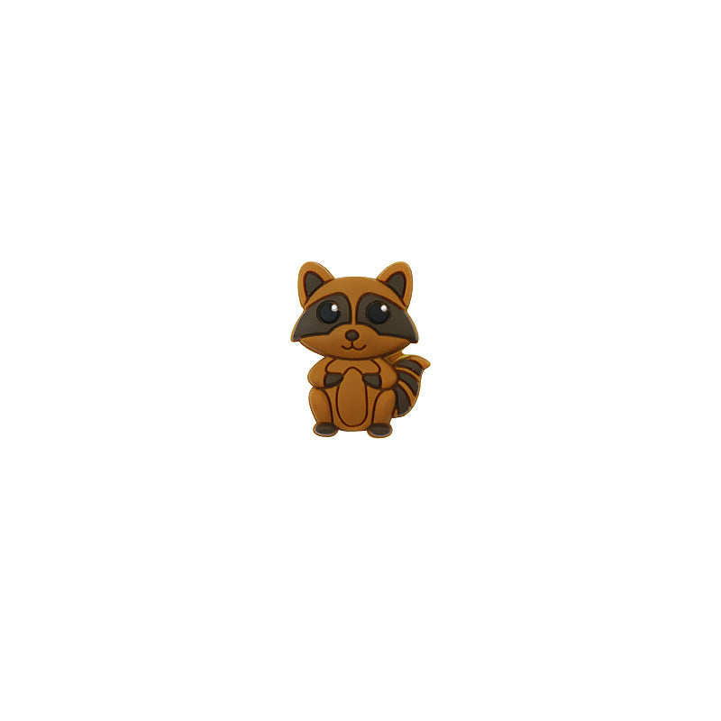 Silicone Focal Beads Little Bear Sitting Pose 10pcs 10