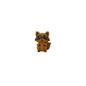 Silicone Focal Beads Little Bear Sitting Pose 10pcs 10
