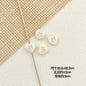 Bone and Heart Metal Beads 15mm and 10mm Baking Painted Alloy 10pcs 16