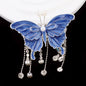 Butterfly Metal Beads 64mm Chunky Tassel Enamel Alloy 3pcs 12