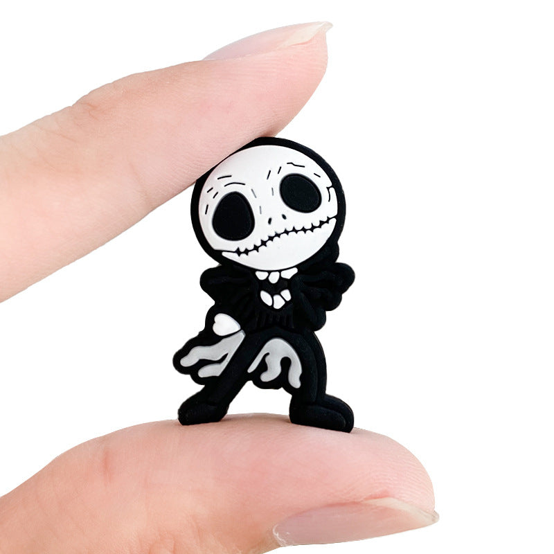 Silicone Focal Beads Monster Jack Skeleton Figure 20pcs 4