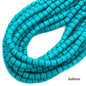 Cylindrical Clay Beads 6mm Colorful Polymer 62pcs 27