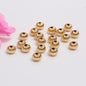 Brass Flat Pumpkin Striped Metal Beads 4-8mm Antique Gold Tone 100pcs 2
