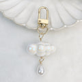 Acrylic Pearl Cloud Keychain with Pastel Beads and Gold Clasp 6