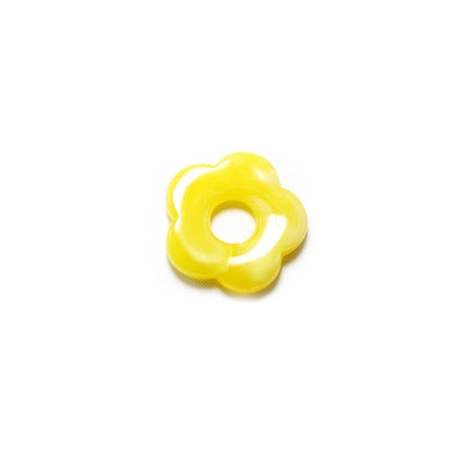 Acrylic Flower Spacer Beads 26mm Hollow Five Petal Large Hole 100pcs 10