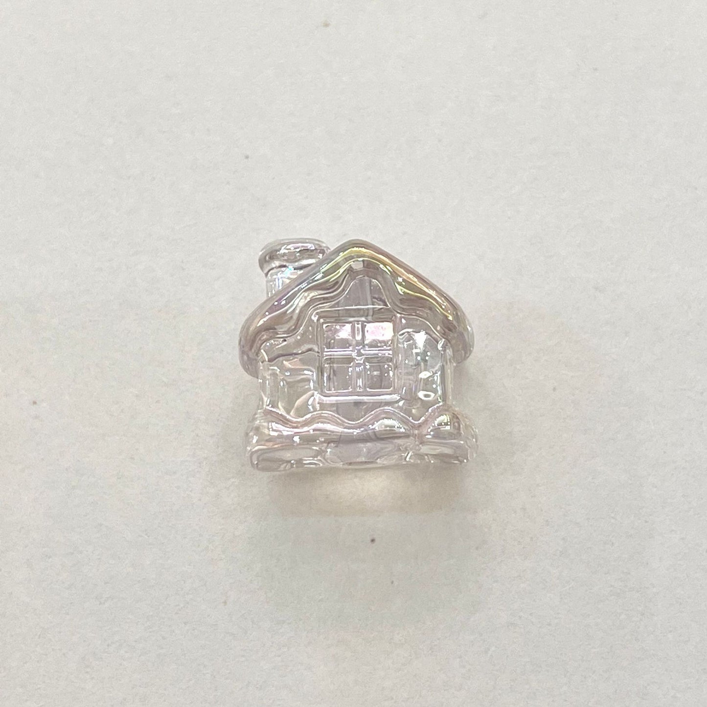 Transparent Snow House Acrylic Beads 20mm Assorted Colors 10pcs 10
