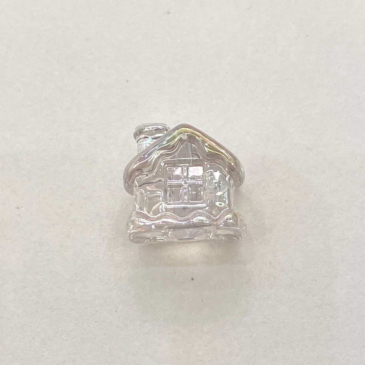Transparent Snow House Acrylic Beads 20mm Assorted Colors 10pcs 10