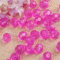 Faceted Clear Bubblegum Beads 20mm Translucent Chunky Acrylic 110pcs 10
