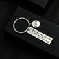 Stainless Steel Driving Safety Keychain Car Charm Engraved Drive Safe 10