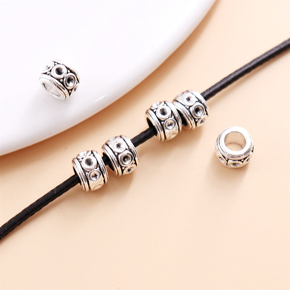 Alloy Circle Spacer Beads 8mm Vintage Plating 30pcs