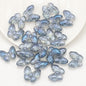 Plating Butterfly Glass Beads 17x10mm Iridescent Detailed Wings 10pcs 12