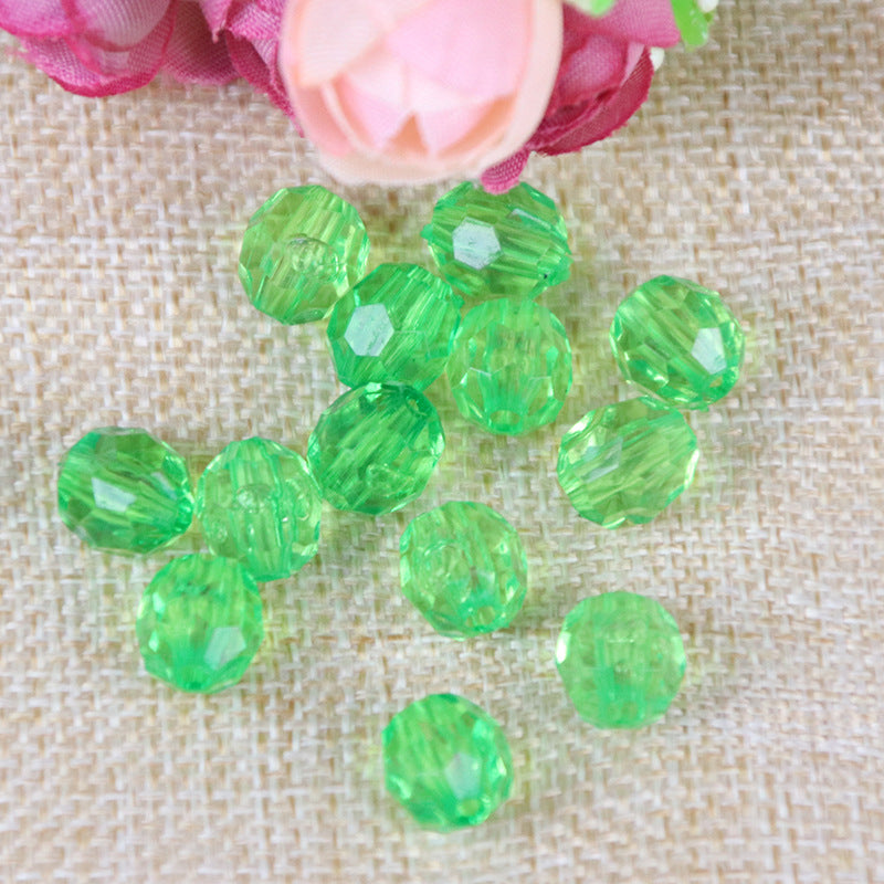 Faceted Clear Bubblegum Beads 20mm Translucent Chunky Acrylic 110pcs 19