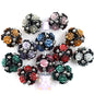 Flower Cluster Clay Beads 22mm Gothic Shimmer Metallic Rose 5pcs 2